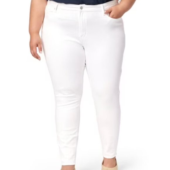 Levi's Denim - Levi Strauss 721 High Rise Skinny Jeans White NWT $69 Size 24W